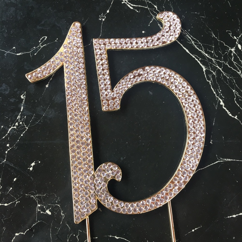 15th Cake Topper - Picture 4 of 8
